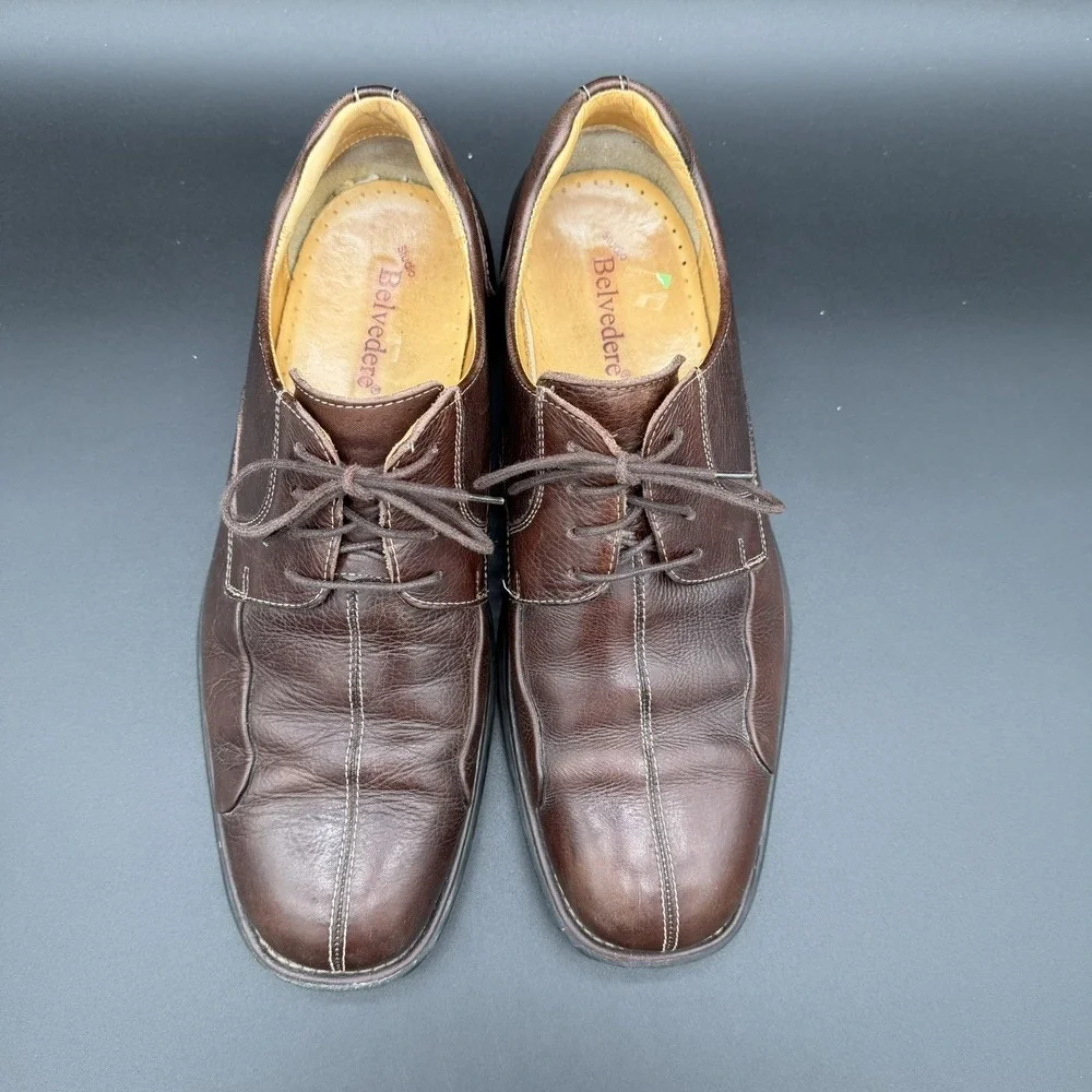 Studio Belvedere Bay Bridge Mens Size 10.5 D Brown Leather